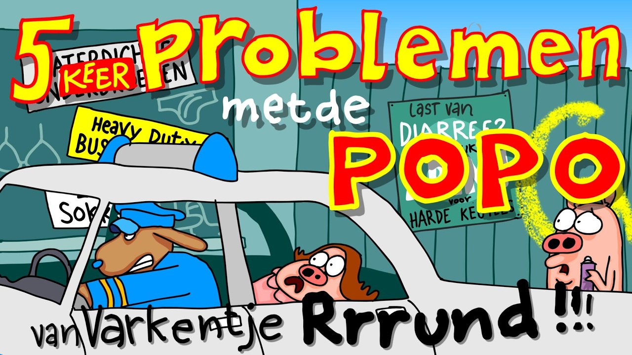 Varkentje Rrrund! Problemen met de POPO..compilatie