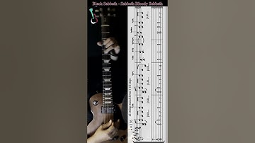 Black Sabbath - Sabbath Bloody Sabbath #guitartabs #blacksabbath  #sabbathbloodysabbath #shorts