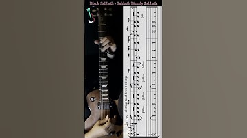 Black Sabbath - Sabbath Bloody Sabbath #guitartabs #blacksabbath  #sabbathbloodysabbath #shorts