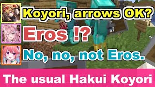 Kaela vs. Koyori's "Eros".[Eng Sub/Hakui Koyori/#ホロ鯖ハードコアマイクラ]