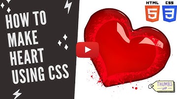 How to Make ❤  heart using CSS :#Beginner