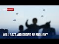 US carries out first aid airdrop in Gaza - but will it be enough? | Israel-Hamas war