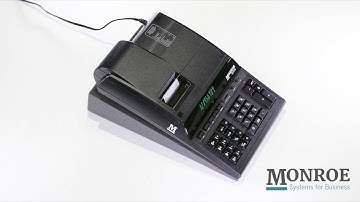 Monroe 8145X heavy-duty calculator overview