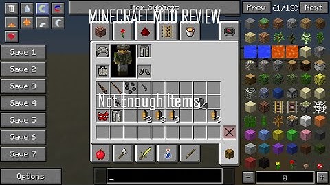 Minecraft 1.6.4|Mod Review-Not Enough Items