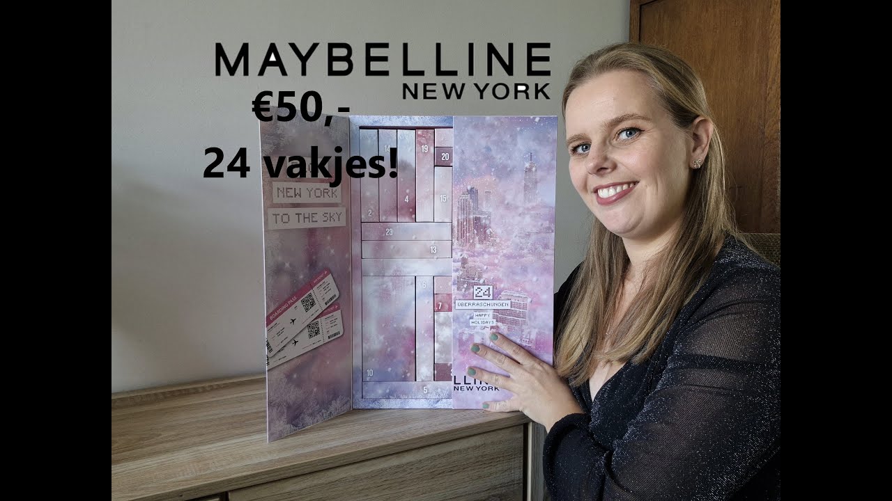 MAYBELLINE ADVENTSKALENDER 24 VAKJES UNBOXING 2024