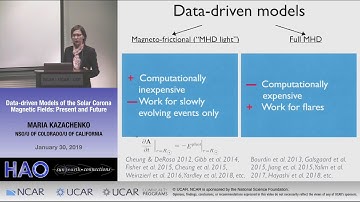 Maria Kazachenko | NSO:U of Colorado : U of California | Data driven Models of the Solar Corona