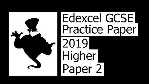 2019 Edexcel Higher Practice Paper 2