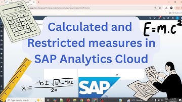 Calculated and Restricted Measures in SAC Story | Calculation Editor in SAP Analytics Cloud Story