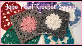 June Pearl Granny Square Crochet Pattern