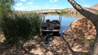 2021 Sun Tracker Bass Buggy 18 Dlx Pontoon Boat Double Bimini Top Ramp 4 Shallow Water Anchors