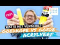 TEST GOEDKOPE vs GOEDE KWALITEIT ACRYLVERF: Wat Is Het Verschil? Pigment, Kleurkracht, Lichtechtheid