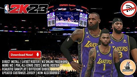 2K23 Updated Roster Android Offline | No F1VM | HD Graphics | Gameplay | LA Lakers New Big 3!!!