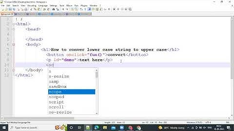 How to convert Lowercase string into Uppercase in JavaScript || Uppercase string