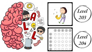 Brain Test All Star : Level 203 , 204 – How to Solve? (Walkthrough)