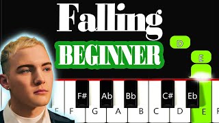 Trevor Daniel - Falling | Easy PIANO TUTORIAL