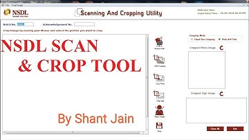 NSDL Scan And Crop Tool With Installation || Pan Form