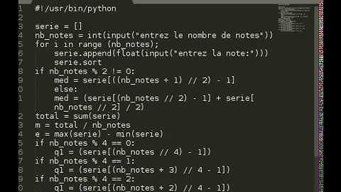 Python - Programme autour d