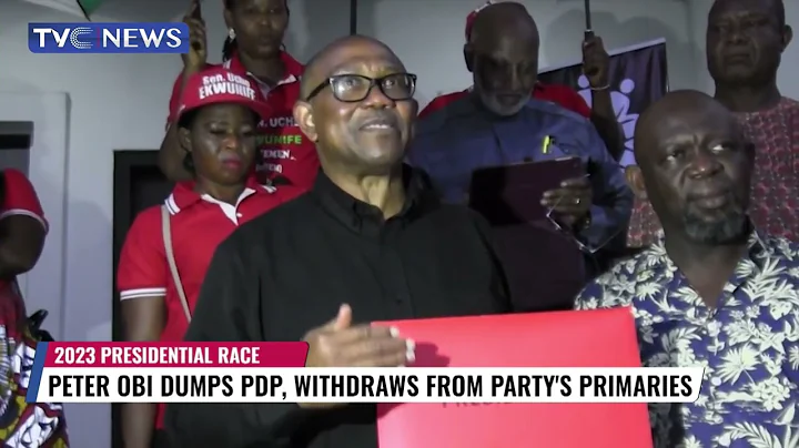 Peter Obi Dumps PDP, Withdraws From Party's Primaries