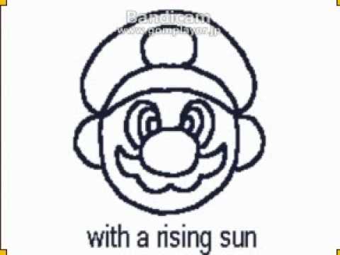 マリオ絵描き歌 英語 The Mario Drawing Song English Youtube
