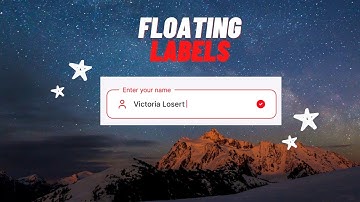 Floating Labels in Input Fields HTML CSS
