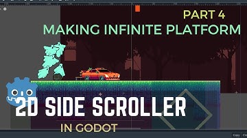 Make a 2D INFINITE Side Scroller GAME in GODOT! (tutorial part 4)