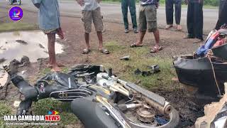 មន្ត្រីសង្កាត់រដ្ឋបាលព្រៃឈើបារាយណ៍ម្នាក់បើករថយន្តបុកស្រ្តីដែលជិ:ម៉ូតូឌុបកូនពីរនាក់