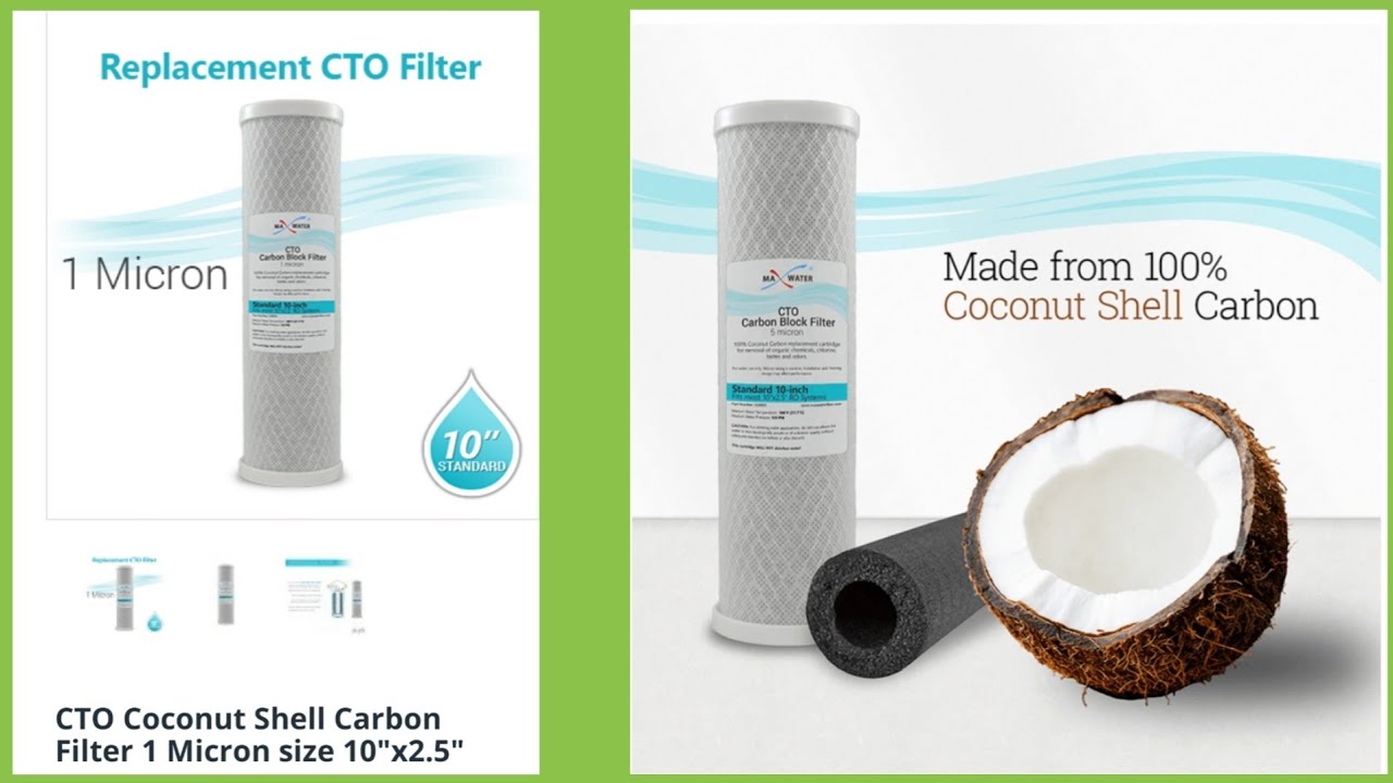 CTO Filter Chloride Taste And Odour Remover For All RO Water Purifier