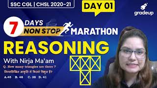 Reasoning की तैयारी के लिए जुड़िये Nirja Maam से | आ रही है Marathon Class | Gradeup Shorts