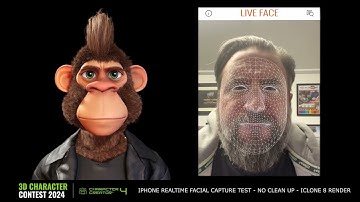 2024 Reallusion 3D Character Contest Monkey Face capture test