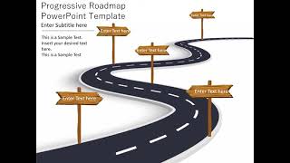 Progressive Roadmap PowerPoint Template
