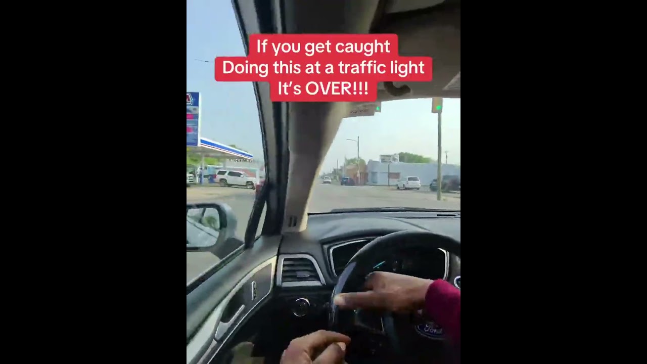 Especially through a gas station 