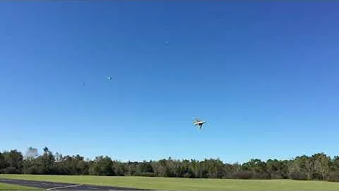 Kris Gunter Flying His F-84 Thunder Streak at Ocal...
