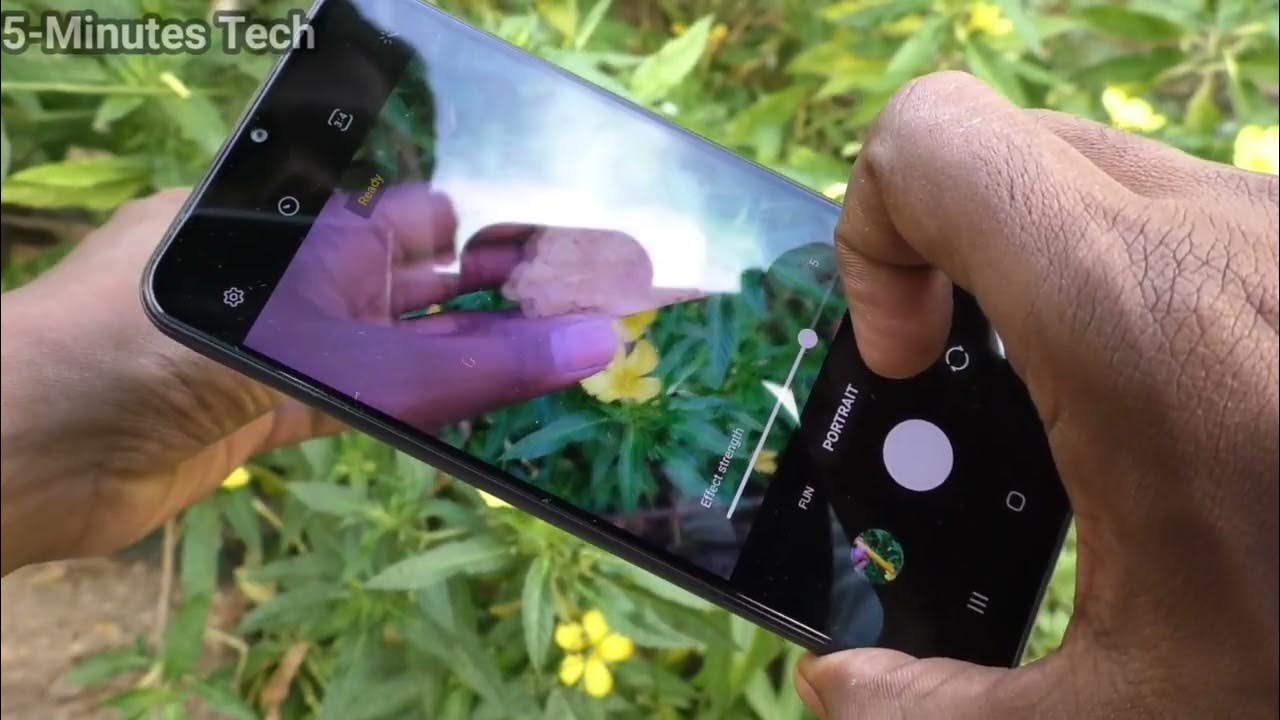 How to take background blurred image in Samsung Galaxy M33 5G YouTube