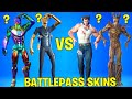 Fortnite Dance Battle of BATTLEPASS Skins! (Wolverine, Iron Man, Peely, Midas)