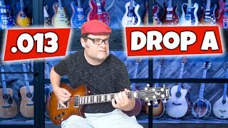 drop a tuning with .013 strings - instrumental metal ( song by gus wallner)