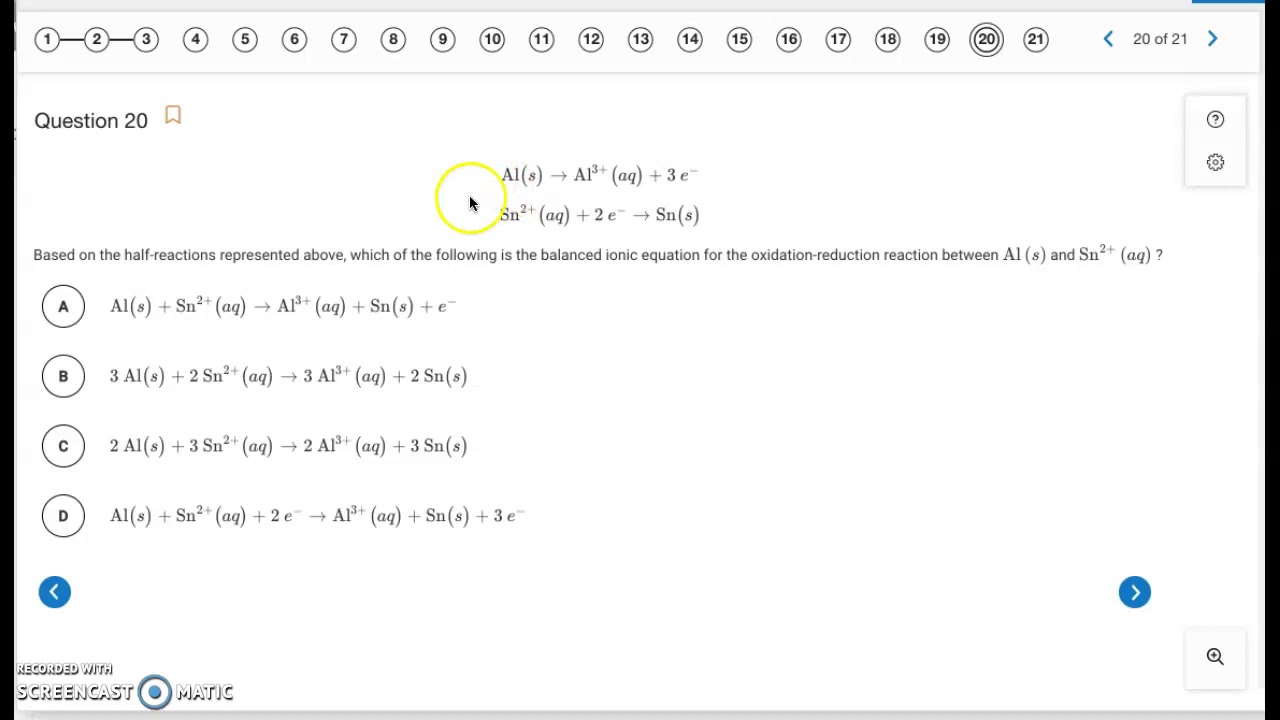 AP Chem Unit 4 PC MCQ Key Part 2 YouTube