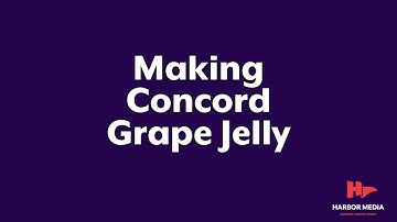 Making Concord Grape Jelly | Jonesware Productions