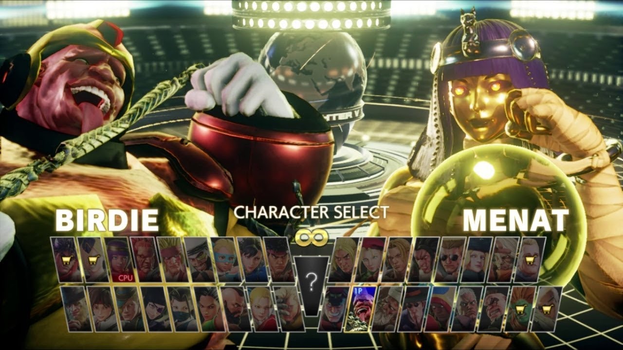 SFV Mods #3 Birdie(Mega Man) vs Menat(Cursed Gold)