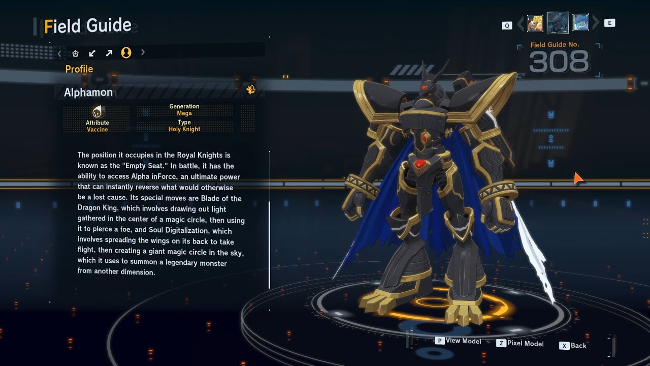 alphamon all digivolution/de-digivolution/profile Digimon Story Time ...