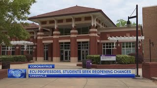 ECU professors, students seek reopening changes