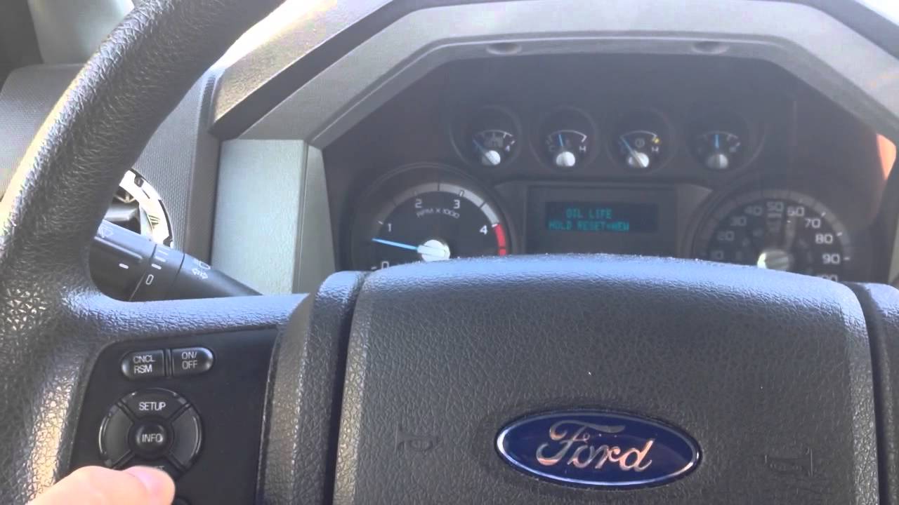 How to Reset the Change Oil Light on a 2012 Ford F-250 - YouTube 2012 Ford F250 Interior Lights Not Working