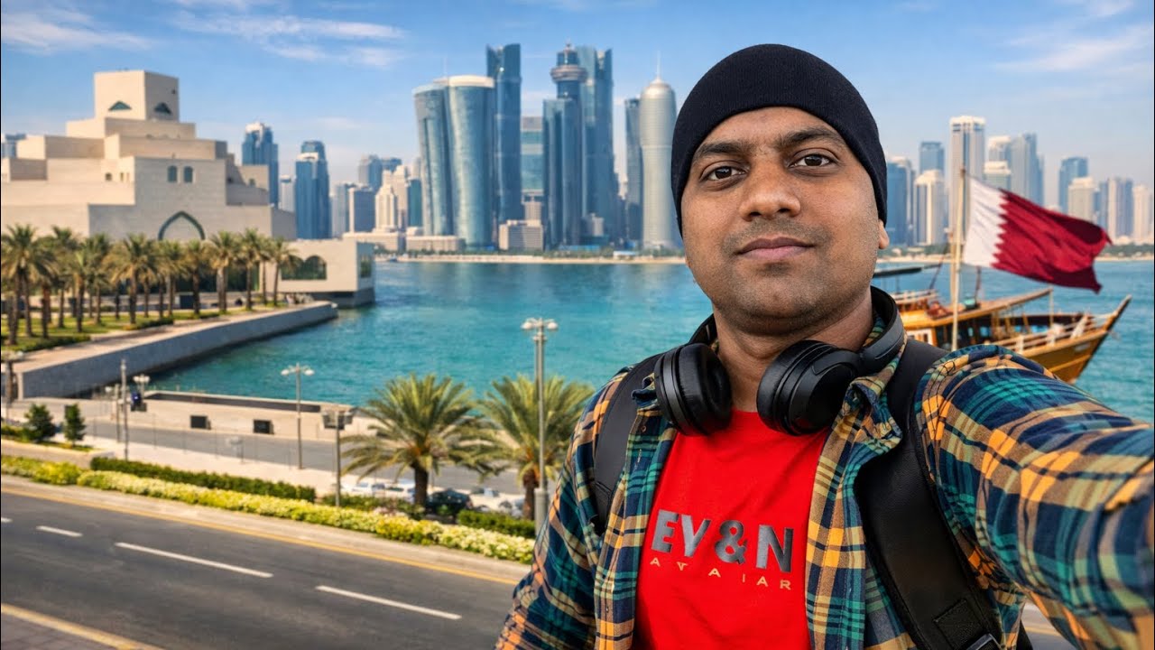 Doha Qatar First Impression 🇶🇦 | Airport Arrival to City & Hotel Reality Vlog