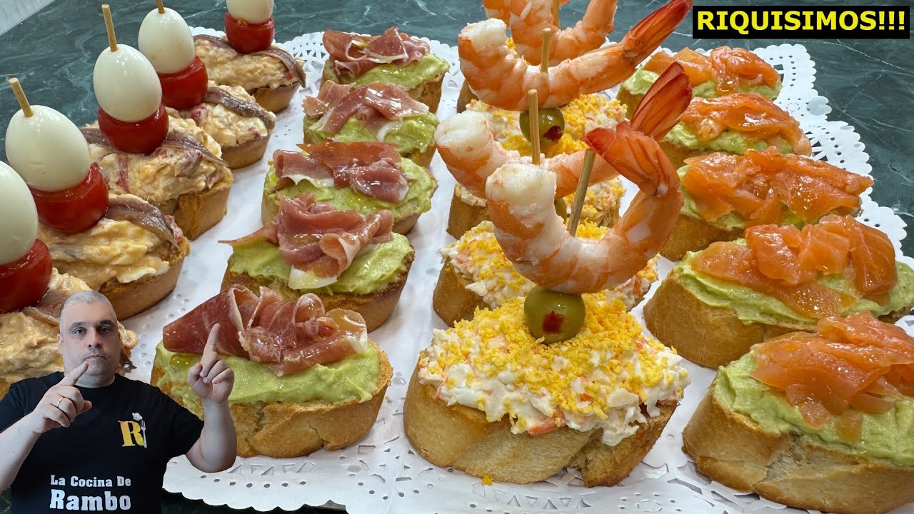 4 APERITIVOS y ENTRANTES para Navidad | Tapas Variadas y Muy Originales 😍 Canapés Fáciles #3