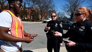 We Dressed Up As Crossing Guards...
