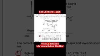 Chemistry question paper CSIR UGC NET Dec 2025 solutions official answer key #physicalchemistry