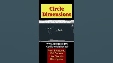 Circle Dimensions in Autocad | cad tutorials by yasir