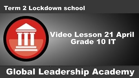 Grade 10 video lesson