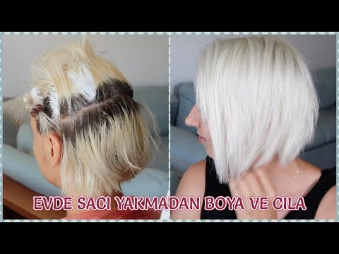 YAKMADAN EVDE SAÇ AÇMA (platin) ve CİLA