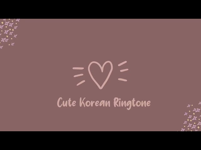 Cute Korean Ringtones•*¨*•.¸¸♪ class=