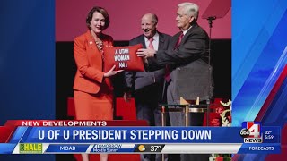 U of U president stepping down